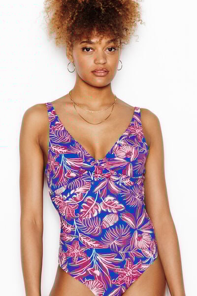 MAILLOT DE BAIN 1 PIECE CORBEILLE MULTICO BLEU