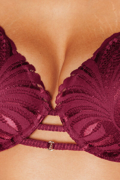 JEN SOUTIEN-GORGE AMPLIFORME PLUNGE ROUGE