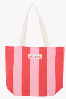 POMPOM SAC DE PLAGE MULTICO ROSE