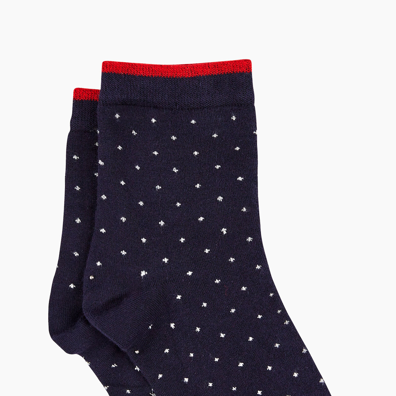 COCCINELLE CHAUSSETTES POIS MULTICO BLEU