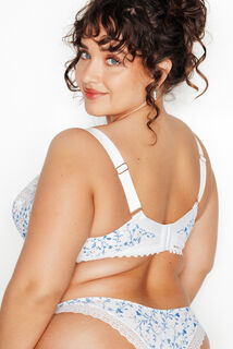DOUCE SOUTIEN-GORGE GRANDE TAILLE MULTICO BLANC