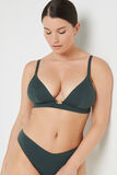 LISA MAILLOT DE BAIN TRIANGLE VERT FONCE