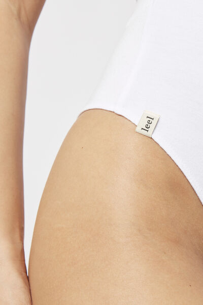 BODY MANCHES COURTES BLANC