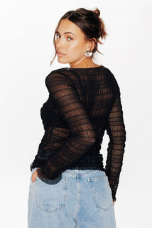 IVANALYSA Tee-Shirt manches longues NOIR