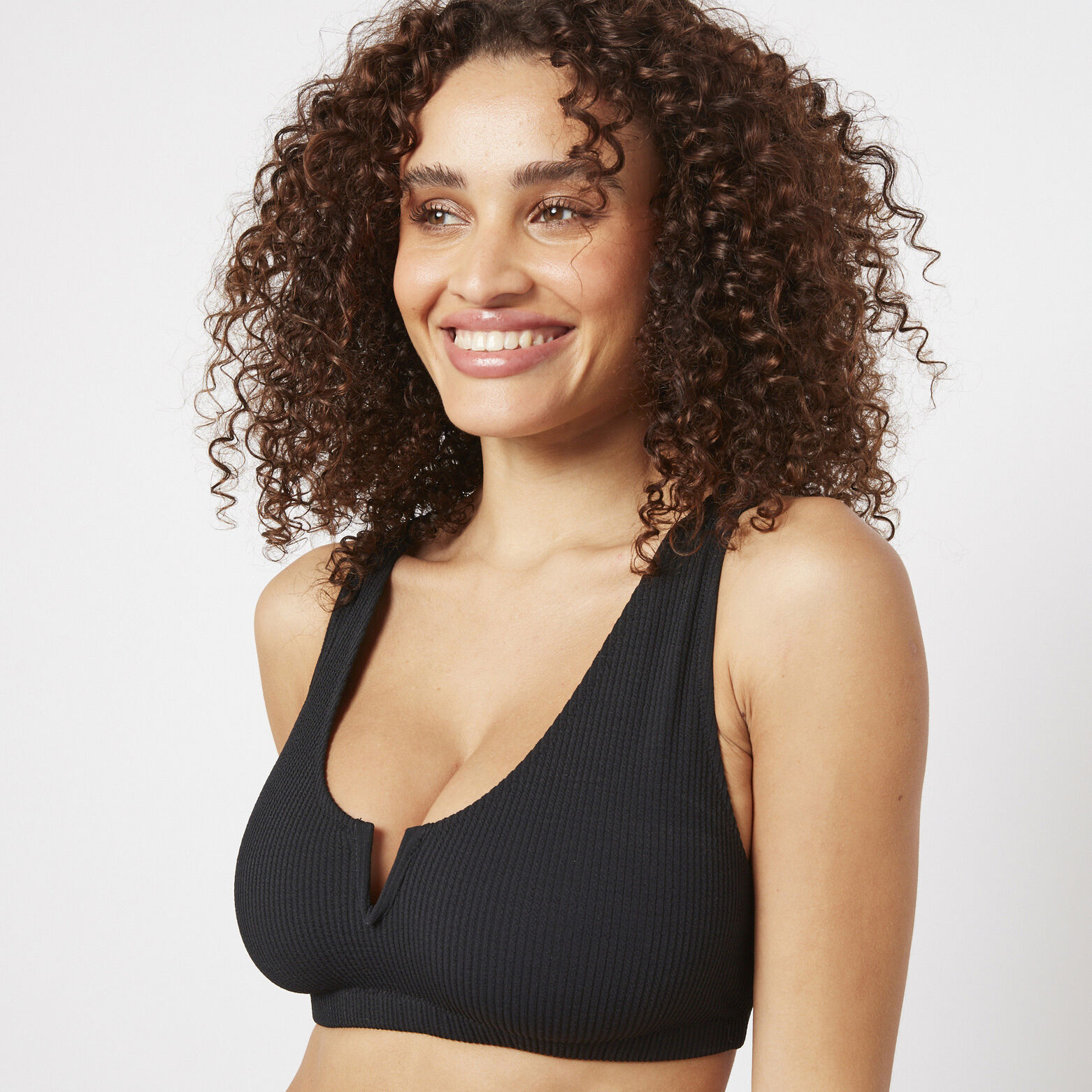 GALON MAILLOT DE BAIN BRASSIERE NOIR