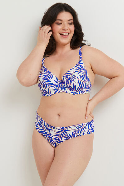 MOON MAILLOT DE BAIN CULOTTE MAXI MULTICO BLANC
