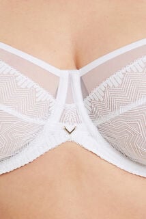 DORIS SOUTIEN GORGE FOULARD GRAND BONNET BLANC
