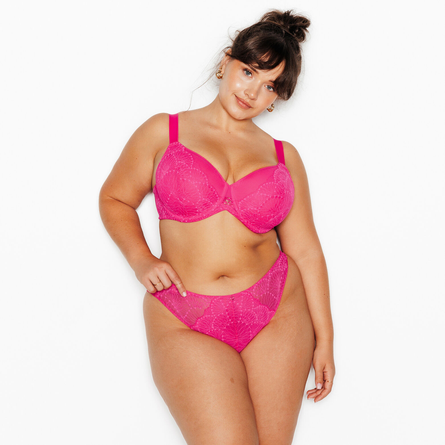 HERMINE+ TANGA DENTELLE FUCHSIA