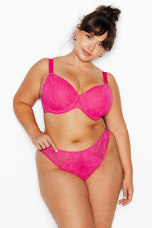 HERMINE+ TANGA DENTELLE FUCHSIA