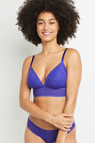 BICHETTE SOUTIEN-GORGE SANS ARMATURES VIOLET