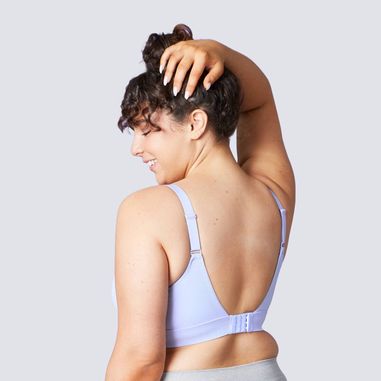 GLOW BRASSIERE PAILLETEE LILAS