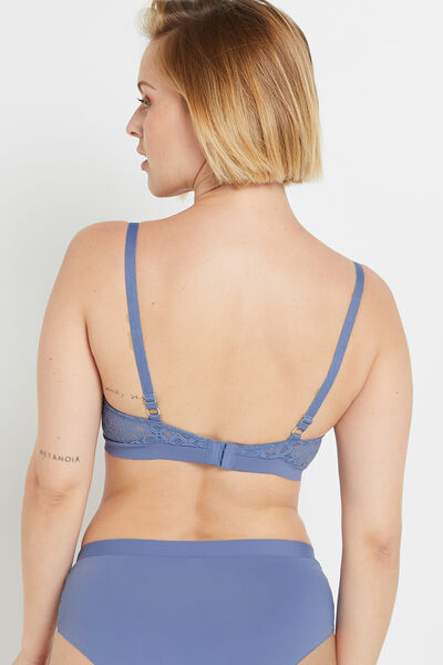ALMA SOUTIEN-GORGE AMPLIFORME DENTELLE BLEU