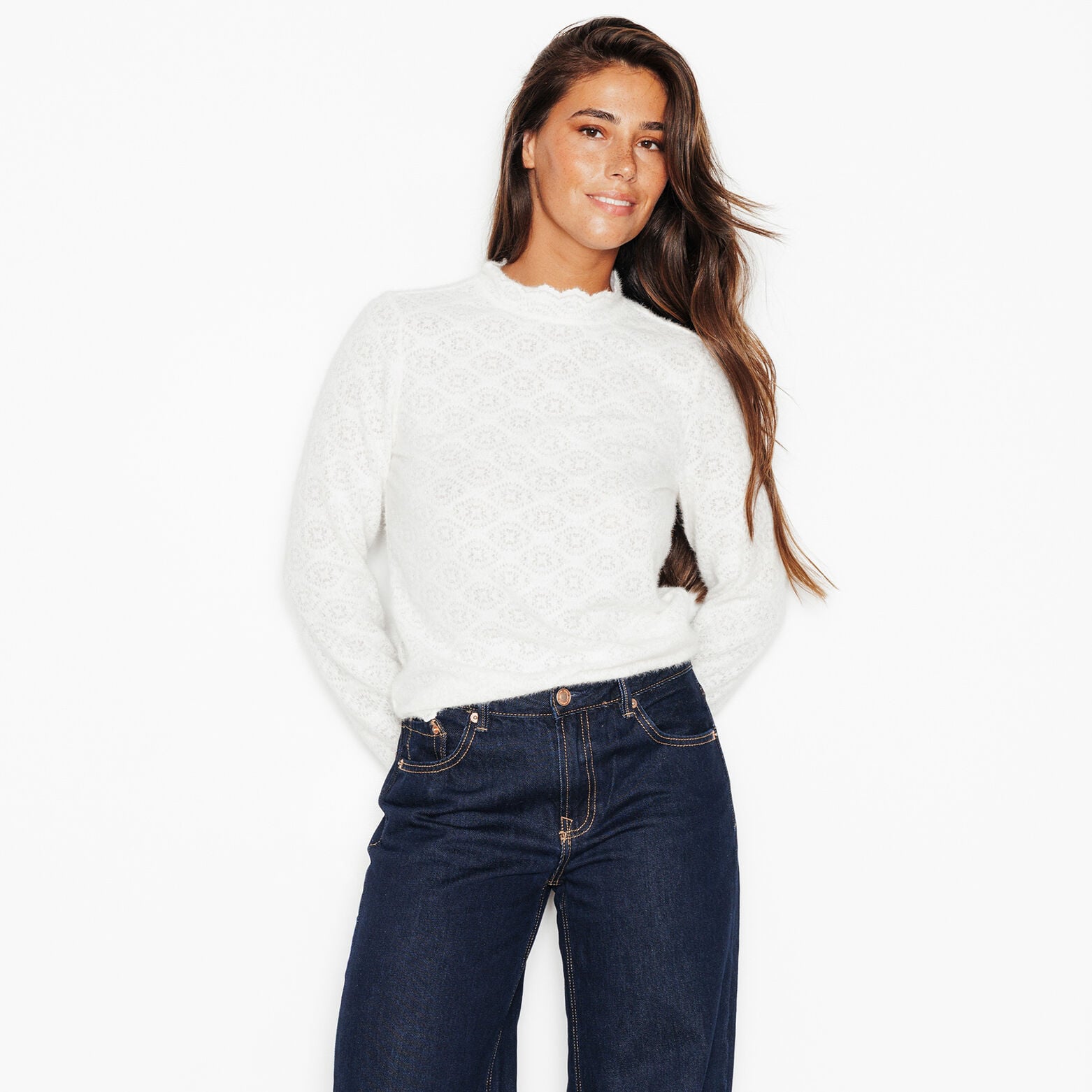 JORAYA TEE-SHIRT MANCHES LONGUES ECRU