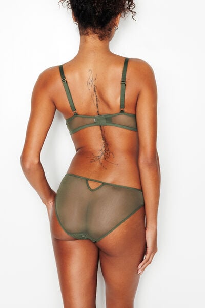 INDIA SHORTY DENTELLE KAKI