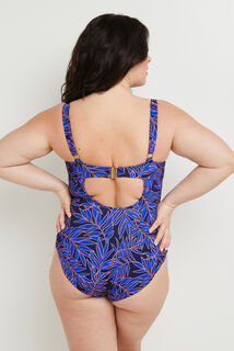 MOON MAILLOT 1 PIECE GRANDS BONNETS MULTICO BLEU