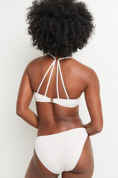 MAILLOT DE BAIN CULOTTE MIDI HAUTE BLANC