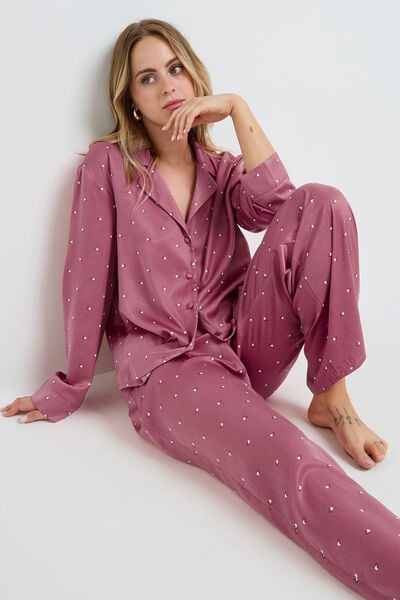GRAMMY CHEMISE MANCHES LONGUES MULTICO ROSE