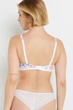 VANITY SOUTIEN GORGE EMBOITANT BLANC/ORANGE