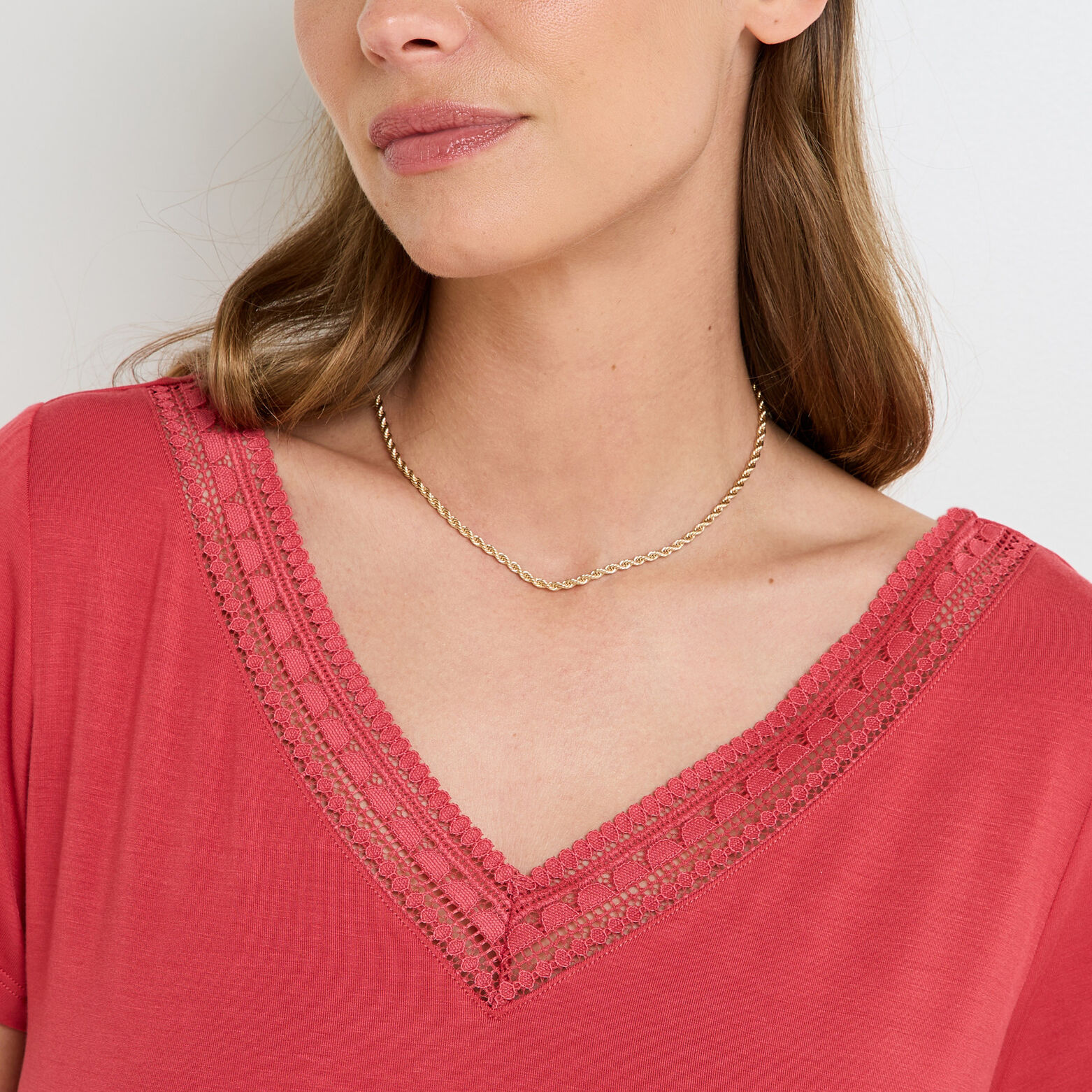 CAMILLE Tee-shirt manches courtes CORAIL