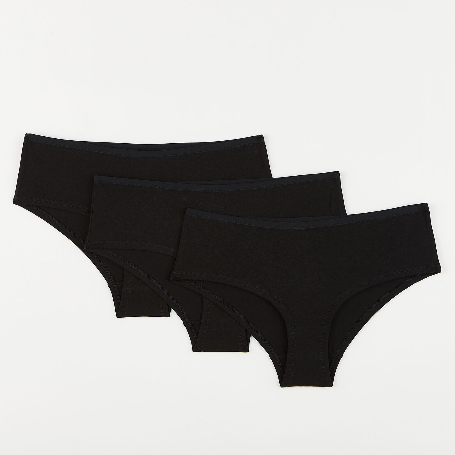 GERALDINE LOT SHORTY X3 COTON BIO NOIR
