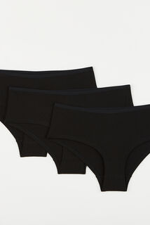 GERALDINE LOT SHORTY X3 COTON BIO NOIR