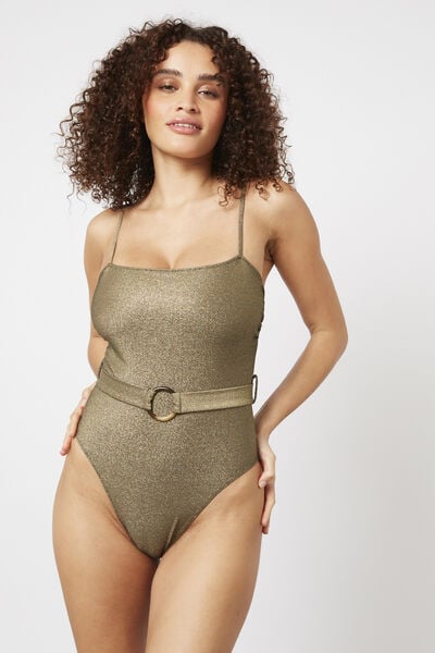 MAILLOT DE BAIN 1 PIECE OR