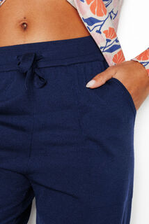 FEERIE PANTALON EN TRICOT BLEU ROI