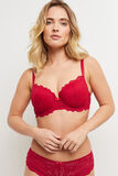 DENTELLE SOUTIEN-GORGE AMPLI EMBOITANT ROUGE