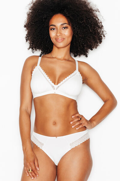 DOUCE SOUTIEN-GORGE SANS ARMATURES MICROFIBRE ECRU