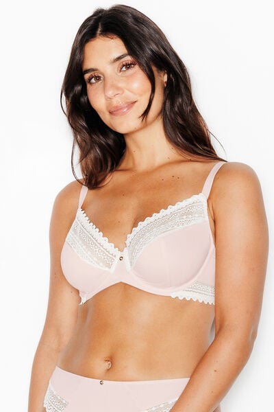 DOUCE SOUTIEN-GORGE EMBOITANT MICROFIBRE POUDRE