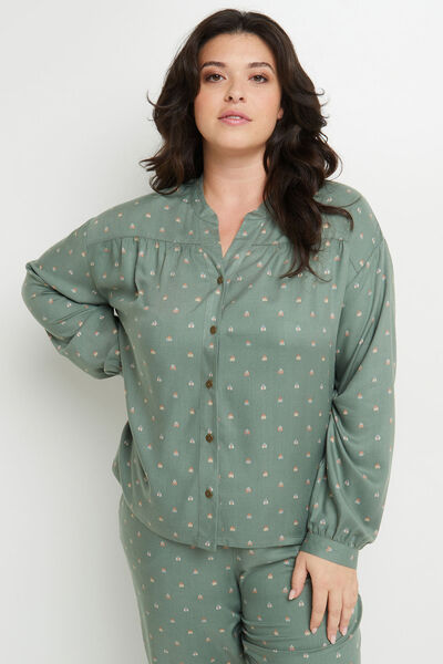 CHEMISE IMPRIMEE MULTICO VERT
