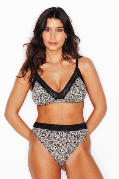 SOUTIEN-GORGE SANS ARMATURES MULTICO NOIR