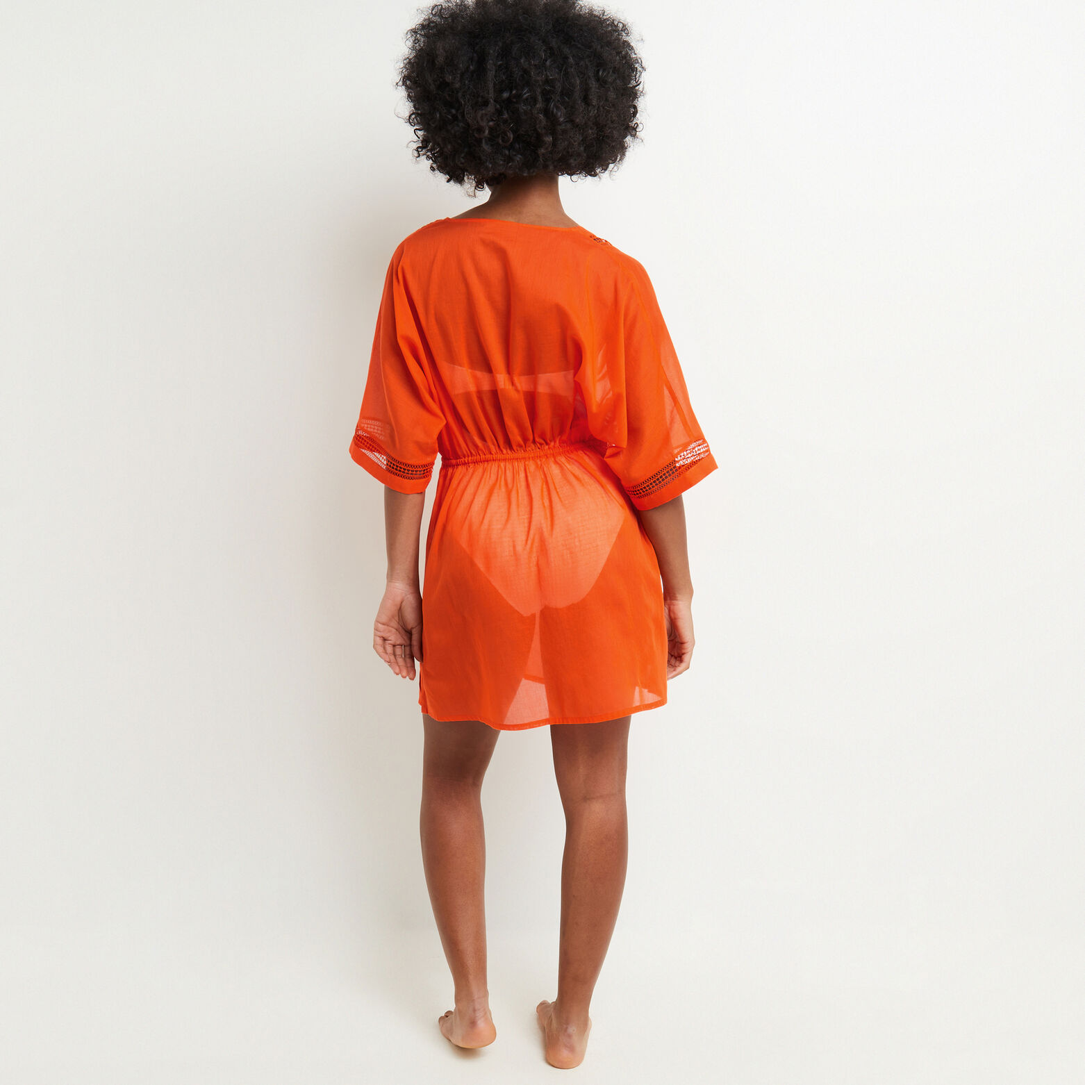 MAUD TUNIQUE VOILE COTON CORAIL