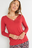 SYARA TEE SHIRT MANCHES LONGUES ROSE