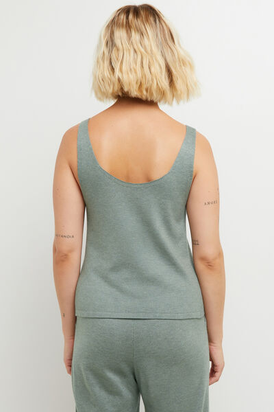 CAFE TOP VISCOSE KAKI