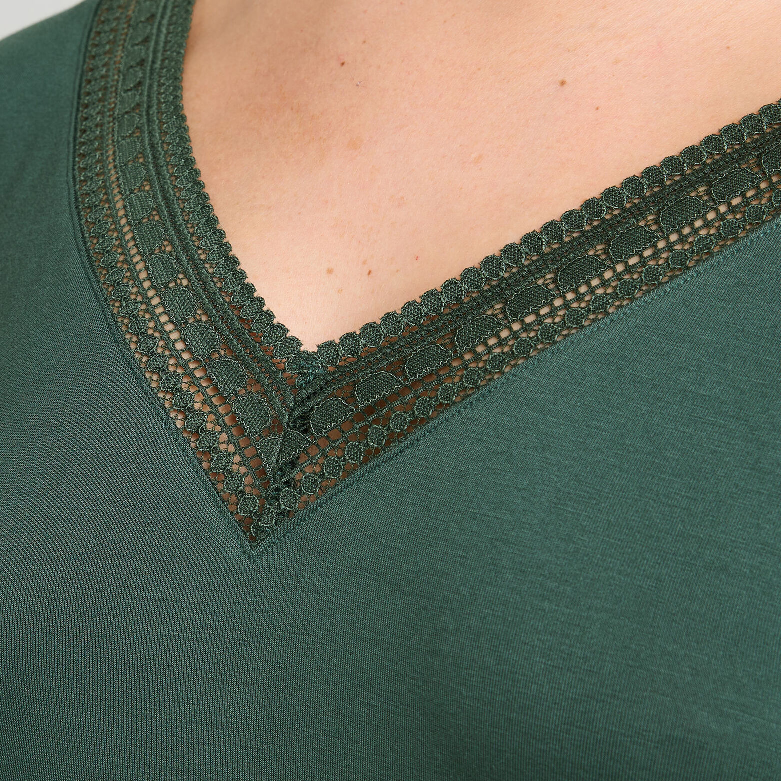CAMILLE Tee-shirt manches longues KAKI