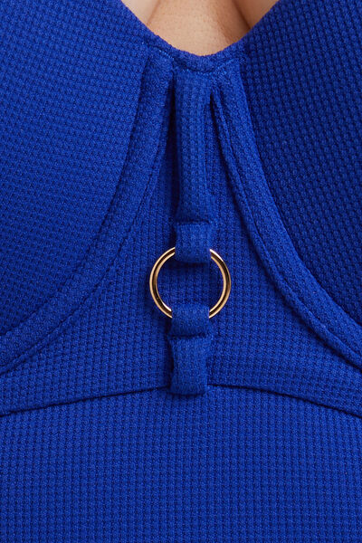MALOU Maillot de bain 1 Pièce ampliforme BLEU