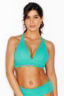 MALOU Maillot de bain Triangle TURQUOISE