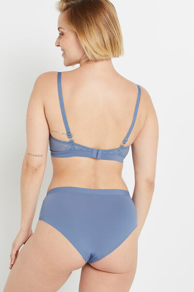 SHORTY DENTELLE BLEU