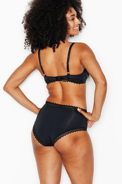 DOUCE CULOTTE TAILLE HAUTE MICROFIBRE NOIR