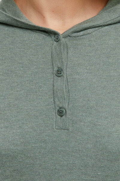 CAFE SWEAT CAPUCHE VISCOSE KAKI