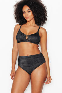 NESS Maillot de bain culotte haute NOIR