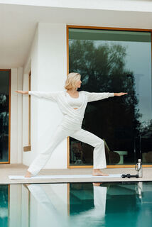 IRINA PANTALON FLARE GRIS CLAIR