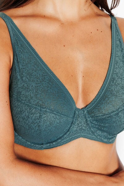 JULIANE SOUTIEN-GORGE EMBOITANT FOULARD PETROLE