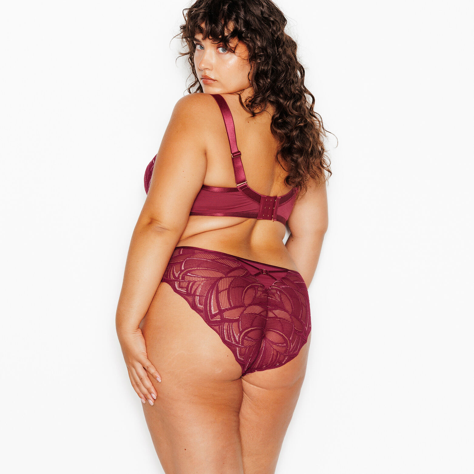 JAINA CULOTTE DENTELLE BORDEAUX