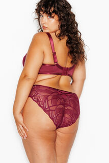 JAINA CULOTTE DENTELLE BORDEAUX