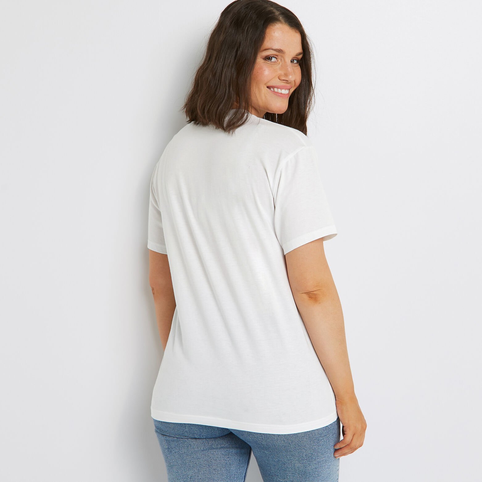 PAPYSSE TEE SHIRT SOLIDAIRE BLANC