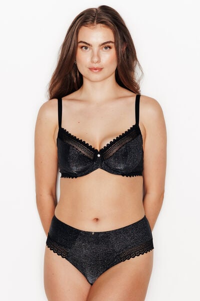 NACRE SOUTIEN-GORGE EMBOITANT MICROFIBRE ANTHRACITE