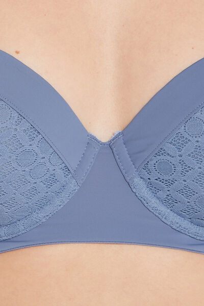 ALMA SOUTIEN-GORGE AMPLIFORME DENTELLE BLEU