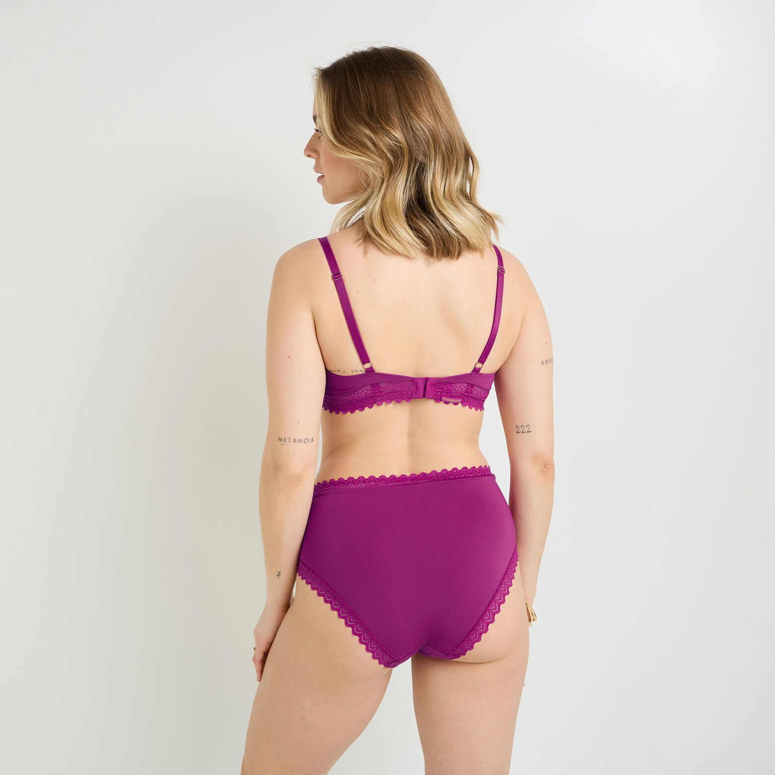 DOUCE CULOTTE TAILLE HAUTE MICROFIBRE VIOLET